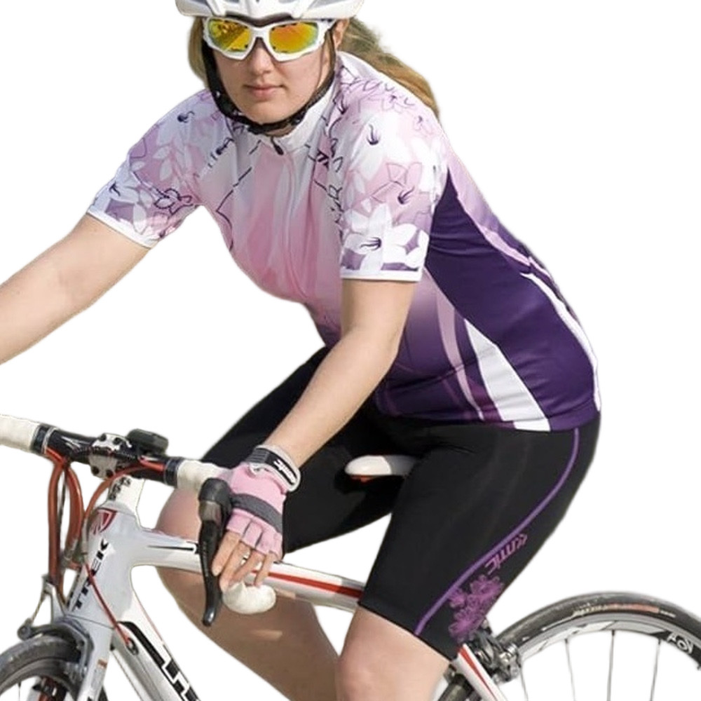 Santic Cycling Jersey Jerseys Biking Shirts Large Purple Pinks Large